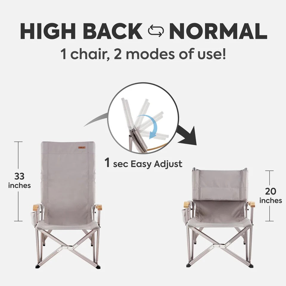 Iceco Hi1600L Folding Adjustable Camping Chair