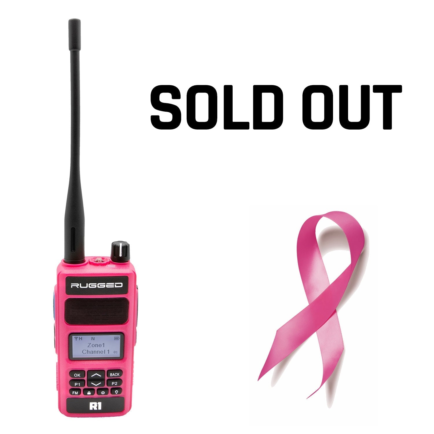 Pink Rugged R1 Business Band Handheld - Digital and Analog