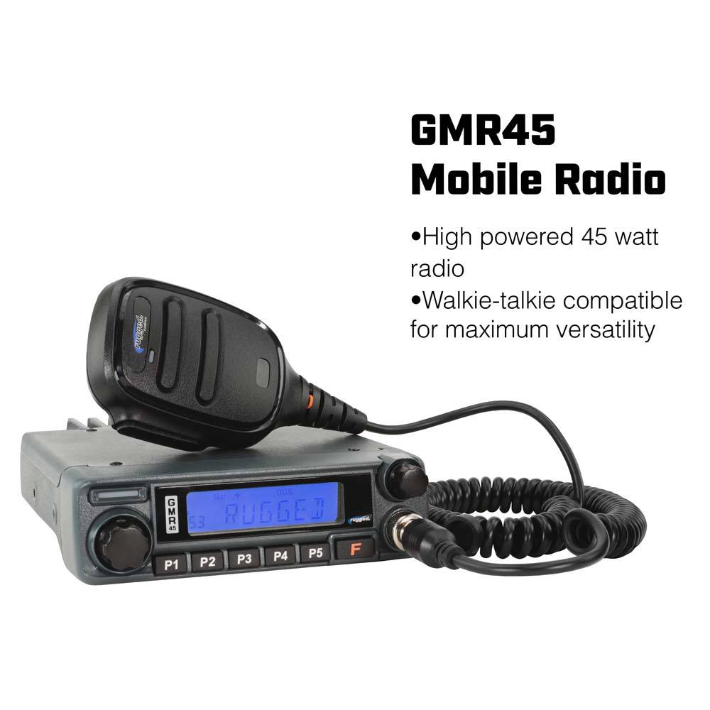 *Powerful 45-Watt GMRS Radio* Polaris General Complete UTV Communication Kit
